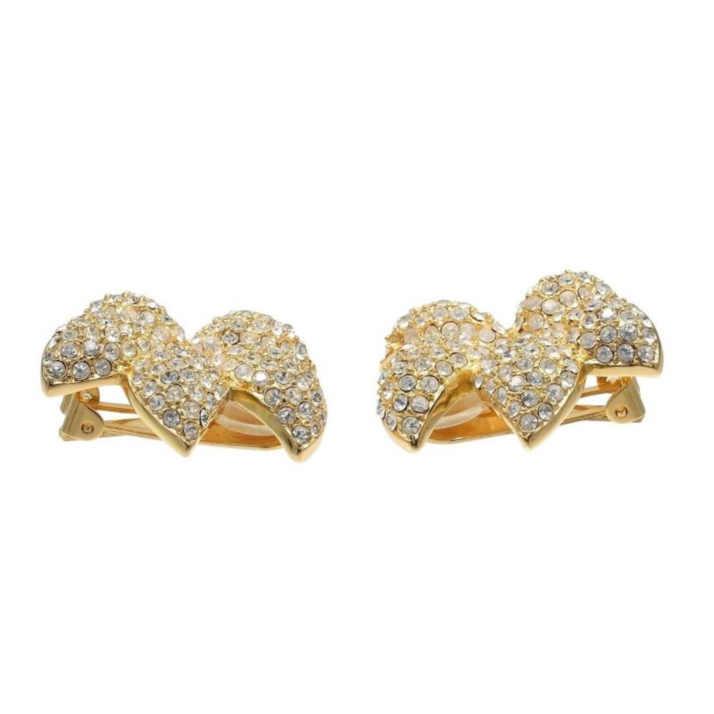 Christian Dior Gold Plated And Rhinestone 25.0 g Earrings - Picture 7 of 7